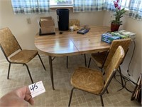 Retro Kitchen Table with 4 Chairs