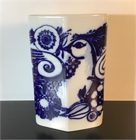 ROSENTHAL BLUE AND WHITE VASE