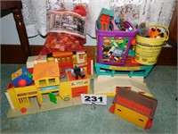 FISHER PRICE TOYS, WOODEN BLOCKS & MORE