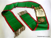Ancient Order of Foresters Masonic Green Sash