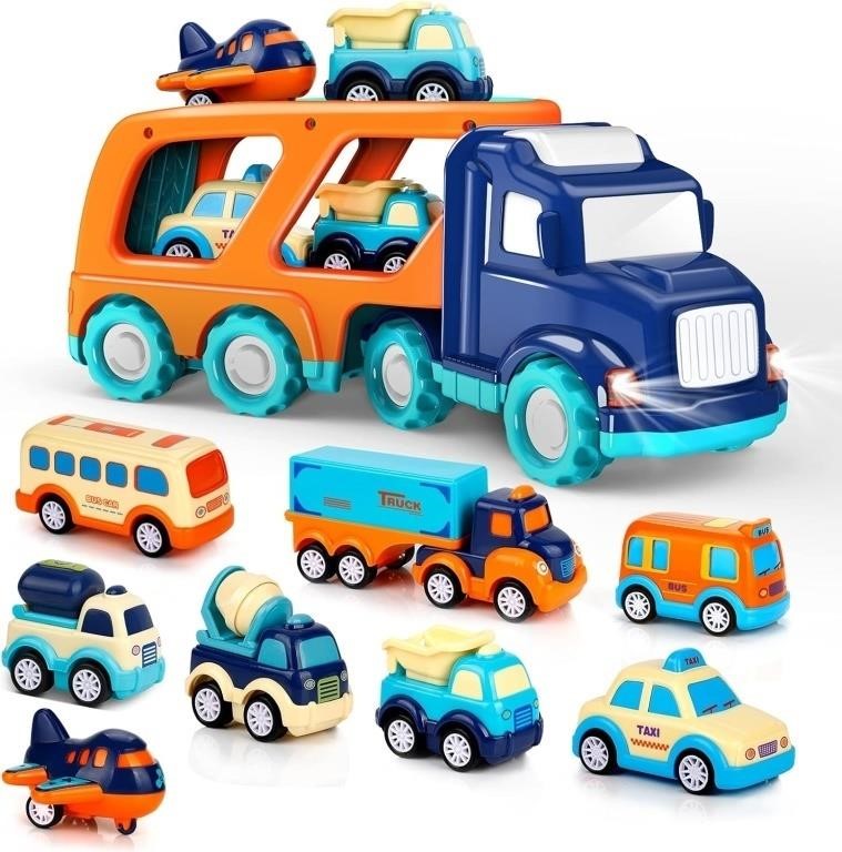 9 Pack Cars Toys for 3 4 5 Years Old Toddlers Boys