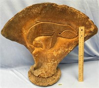 17" x 19 1/2" fossilized bone shoulder blade, with