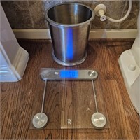 Weight Watchers Digital Scale, Stainless Trash Can