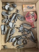 assorted fishing weights
