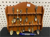 SPOONS AND SPOON RACK