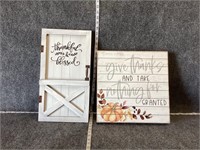 Decorative Gratitude Signs