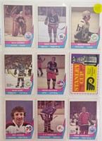 9 1977-78 WHA Hockey Cards