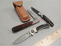 Pocket knives - Browning w/ sheath, Camillus