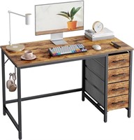 Lufeiya 77in Rustic Brown Desk