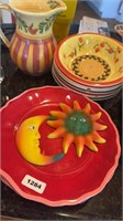 Plastic and pottery dishes
