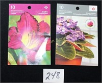 2 Booklets of Canadian Floral Stamps