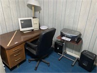 Desk, Office Chair & Miscellaneous