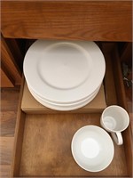 Set of White Dishes