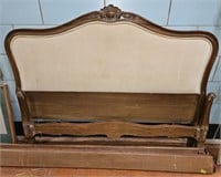 FRENCH CRAVED MAHOGANY FULL SIZE BED
