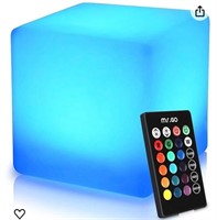 Mr.Go 16-inch Rechargeable LED Cube Chair Light