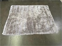 Orian Shag Rug Silver