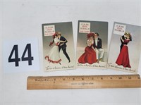 3 old "It is no Crime" postcards.
