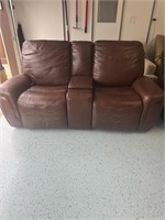 LEATHER SOFA.  NEVER USED.