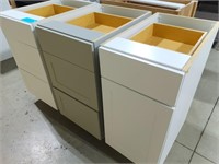 (3) 18" Kitchen Base Cabinets
