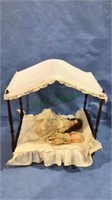 For post doll bed with two dolls, the bed is 12 x