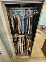 Closet Full of Men's Clothing and Shoes