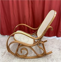 Beige rocking chair 21inch x 37inch x 38 inch