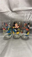 1978 Pepsi Mickey, Minnie and Daisy glasses