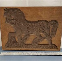 Carved Horse cookie board