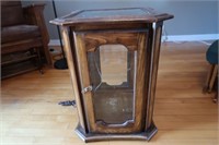 Lighted Display End Table