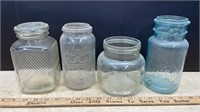4 Vintage Jars. NO SHIPPING