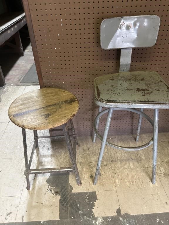 Stools with back and stool without a back