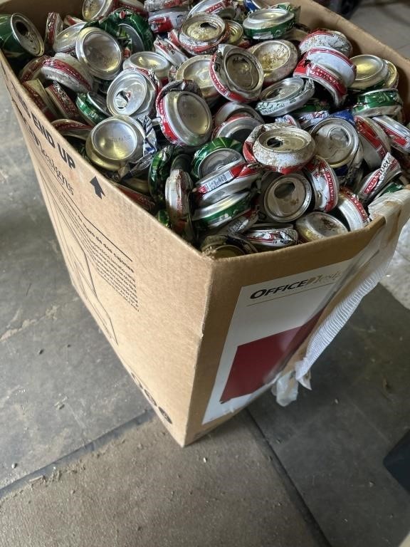 Full box of aluminum cans