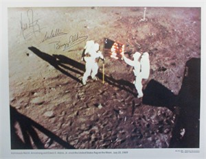 Apollo 11 Crew Signed Lithograph