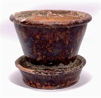 John W. Bell - Waynesboro, PA, redware flower pot