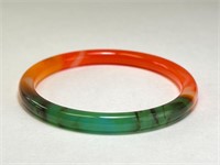 Solid Jade Multi Color Bangle 25 Grams (Gorgeous)