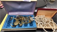 2 JEWELRY BOXES & CONTENTS