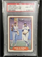 PSA Graded C.Fisk & S.Carlton Card Gem Mint 10