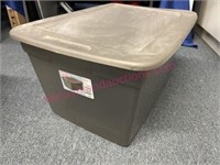 Sterilite grey 58qt tote w/ lid