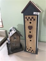 2 Decorative Birdhouses