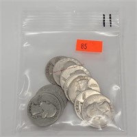 11- Silver Washington Quarters