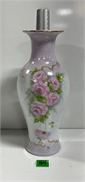 Vtg Opalescent Floral Bud Vase 10”