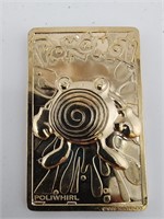 23K Gold Plated Pokemon Card