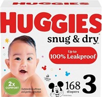 Huggies Snug & Dry Disposable Baby Diapers, Size 3