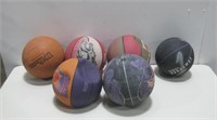 Six Assorted Basketballs