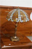 ANTIQUE BRASS TABLE LAMP