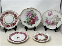 Assortment of 5 Z.S and Co Bavaria plates v