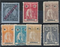 ANGOLA #112, #121-123, #125-126, #141 MINT FINE-VF