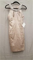 B Smart Champagne Dress- Size 3/4