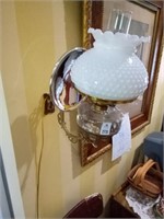 Early Electric Oil Lamp w/ Bracket