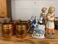 Copper Cups, Figurines, Pottery Piece